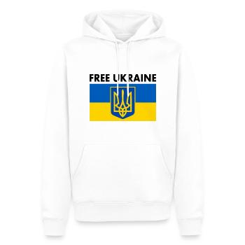 Free ukraine - Männer Premium Bio Hoodie - Weiß - Vorne - Nico (187cm)