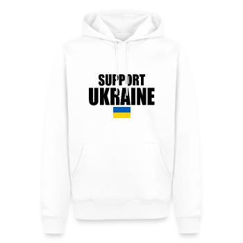 Support ukraine - Männer Premium Bio Hoodie - Weiß - Vorne - Nico (187cm)