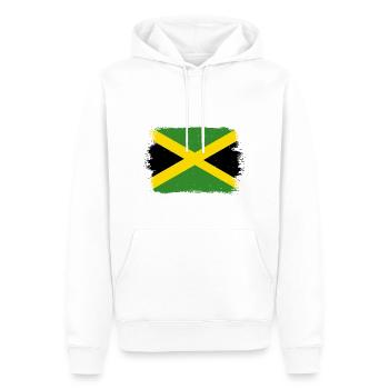 Jamaika Flagge Jamaikanische Fahne Jamaica Vintage - Männer Premium Bio Hoodie - Weiß - Vorne - Nico (187cm)