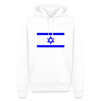 Israel - Männer Premium Bio Hoodie - Weiß - Vorne - Nico (187cm)
