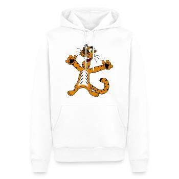 Tiger - Männer Premium Bio Hoodie - Weiß - Vorne - Nico (187cm)