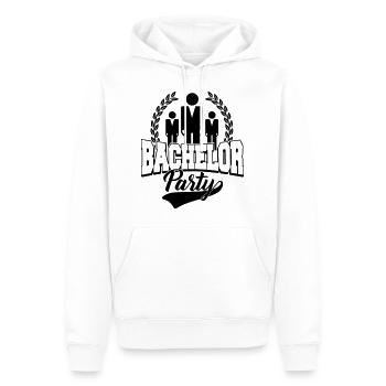 Bachelor Party - cadeau de JGA-bachelorette party - Sweat à capuche Premium bio Homme - blanc - Devant - Nico (187cm)