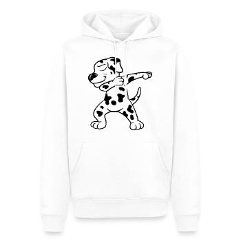 Dabbing Dab Dalmatian Dog Dancing - Men’s Premium Organic Hoodie - white - Front - Nico (187cm)
