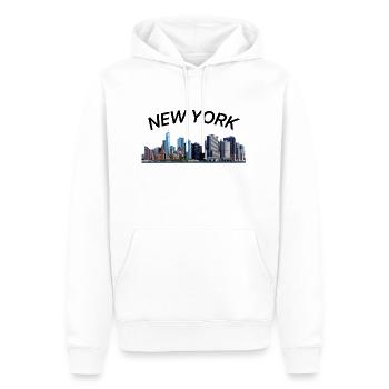New York NewYork City - Männer Premium Bio Hoodie - Weiß - Vorne - Nico (187cm)