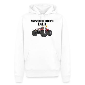 Monster truck DAD - Männer Premium Bio Hoodie - Weiß - Vorne - Nico (187cm)