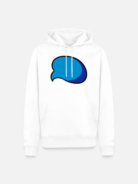 Sprechblase speech bubble Comic Geschenkidee - Männer Premium Bio Hoodie - Weiß