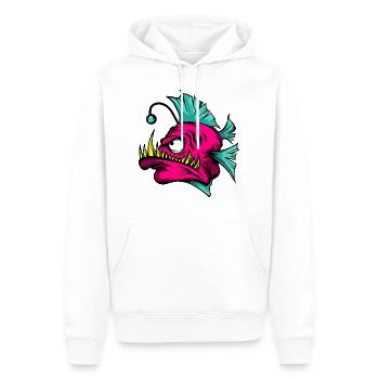Anglerfish Fish Deep Sea - Men’s Premium Organic Hoodie - white - Front - Nico (187cm)