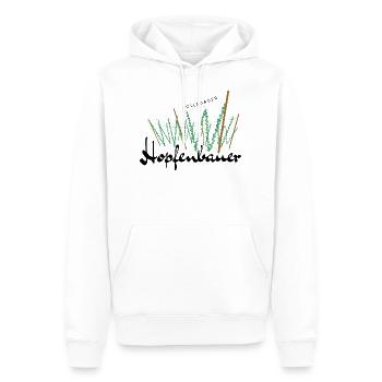 Holledauer Hopfenbauer - Männer Premium Bio Hoodie - Weiß - Vorne - Nico (187cm)