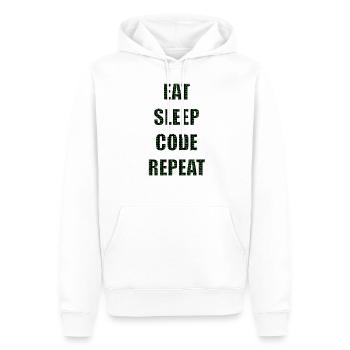 Programmeurs Programmation Code - Sweat à capuche Premium bio Homme - blanc - Devant - Nico (187cm)