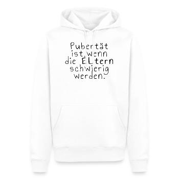 Pubertät Teenager schwierig genervt - Männer Premium Bio Hoodie - Weiß - Vorne - Nico (187cm)