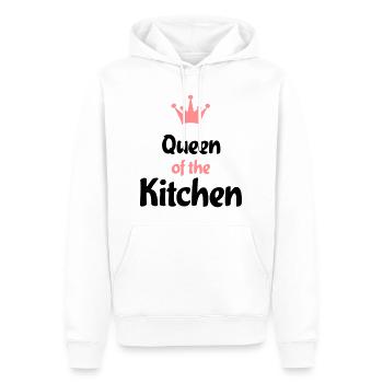 Kochschürze für dein Dinner - Männer Premium Bio Hoodie - Weiß - Vorne - Nico (187cm)