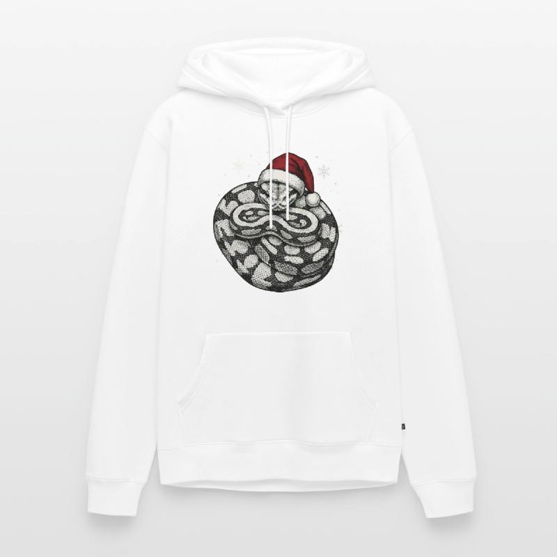 Serpent roi python roi de Noël Python boule Sweat à capuche Premium bio Homme