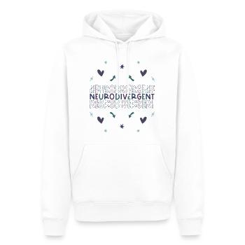 Neurodivergent - Autism Adhd Autismus Adhs - Männer Premium Bio Hoodie - Weiß - Vorne - Nico (187cm)