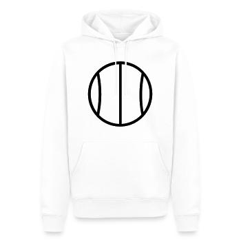 Balle de tennis - Sweat à capuche Premium bio Homme - blanc - Devant - Nico (187cm)