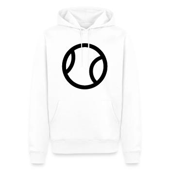 Tennisball - Männer Premium Bio Hoodie - Weiß - Vorne - Nico (187cm)