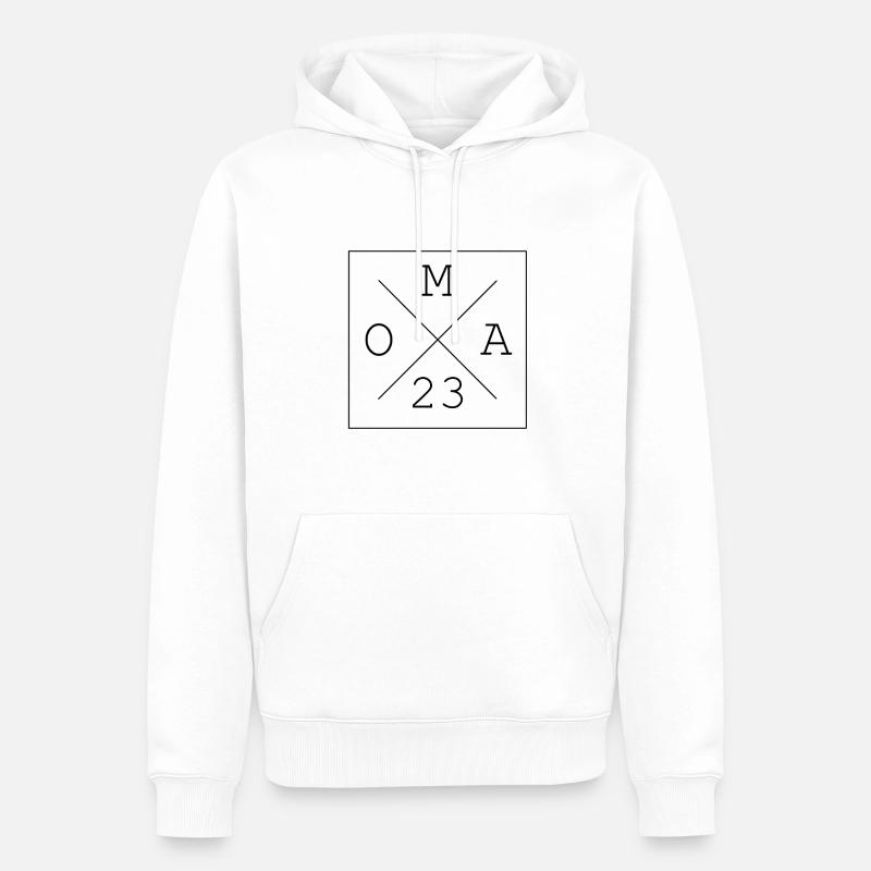 Oma 23 2023 Geschenkidee - Männer Premium Bio Hoodie - Weiß