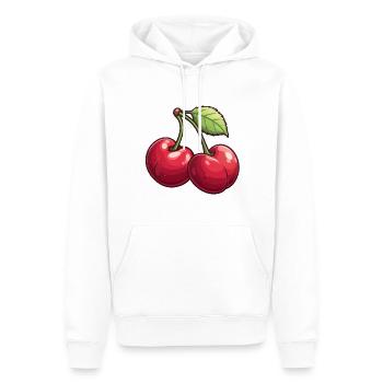 Cerise - Sweat à capuche Premium bio Homme - blanc - Devant - Nico (187cm)