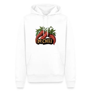 be Chilll - Men’s Premium Organic Hoodie - white - Front - Nico (187cm)