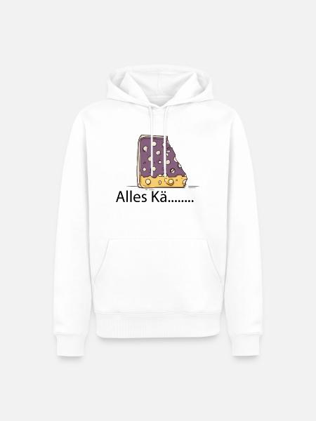 Alles Käse - Männer Premium Bio Hoodie - Weiß