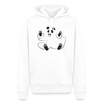 panda - Sweat à capuche Premium bio Homme - blanc - Devant - Nico (187cm)
