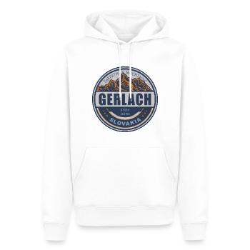Gerlach Slowakei Vintage Bergwandern Design - Männer Premium Bio Hoodie - Weiß - Vorne - Nico (187cm)