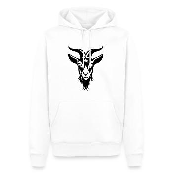 Ziege Steinbock Ziegenbock - Männer Premium Bio Hoodie - Weiß - Vorne - Nico (187cm)