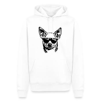 Chihuahua - Sweat à capuche Premium bio Homme - blanc - Devant - Nico (187cm)
