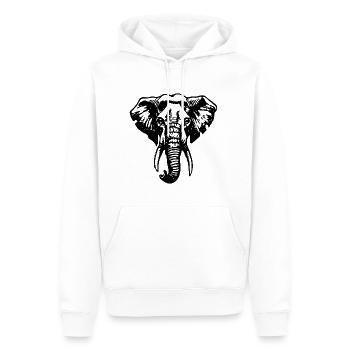 Elefant Elefanten - Männer Premium Bio Hoodie - Weiß - Vorne - Nico (187cm)