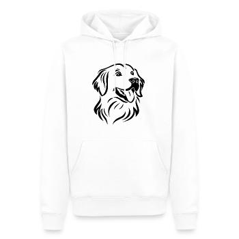 Golden Retriever Chien Chiens - Sweat à capuche Premium bio Homme - blanc - Devant - Nico (187cm)