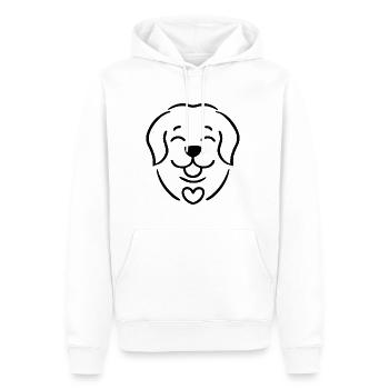 Chien Golden Retriever - Sweat à capuche Premium bio Homme - blanc - Devant - Nico (187cm)