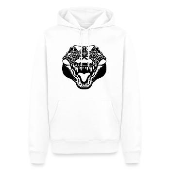 Krokodil Alligator - Männer Premium Bio Hoodie - Weiß - Vorne - Nico (187cm)
