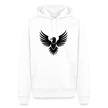 Adler Adlerkopf - Männer Premium Bio Hoodie - Weiß - Vorne - Nico (187cm)