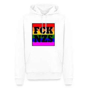 d’afd - Sweat à capuche Premium bio Homme - blanc - Devant - Nico (187cm)
