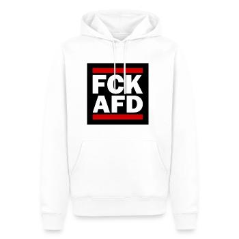 d’afd - Sweat à capuche Premium bio Homme - blanc - Devant - Nico (187cm)
