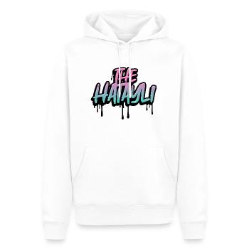 The Hatayli - Männer Premium Bio Hoodie - Weiß - Vorne - Nico (187cm)
