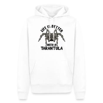 Vogelspinne Spinnen Haustier Vogelspinnen Sammler - Männer Premium Bio Hoodie - Weiß - Vorne - Nico (187cm)