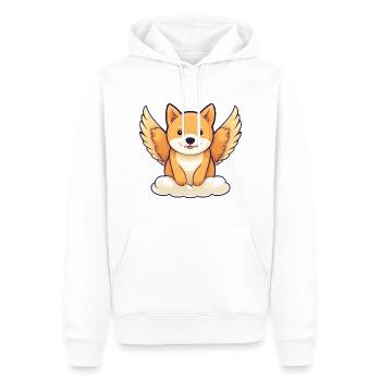 Pastèque fraîche - design avec des lunettes de soleil et - Sweat à capuche Premium bio Homme - blanc - Devant - Nico (187cm)