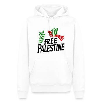 Free palestine - Männer Premium Bio Hoodie - Weiß - Vorne - Nico (187cm)