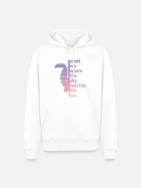 Turtle Schildröte - Männer Premium Bio Hoodie - Weiß