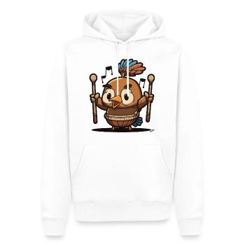 Thanksgiving Turquie - Sweat à capuche Premium bio Homme - blanc - Devant - Nico (187cm)