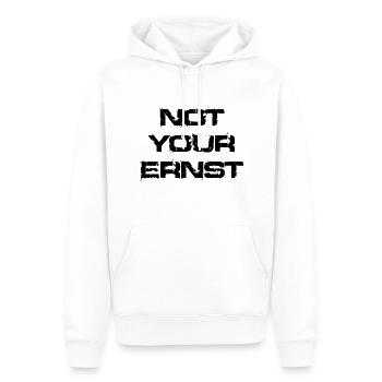 Pas votre Ernst - Sweat à capuche Premium bio Homme - blanc - Devant - Nico (187cm)