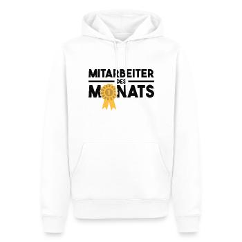Mitarbeiter des Monats Auszeichnung Arbeit Job - Männer Premium Bio Hoodie - Weiß - Vorne - Nico (187cm)