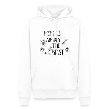 Mom is simply the best - Männer Premium Bio Hoodie - Weiß - Vorne - Nico (187cm)