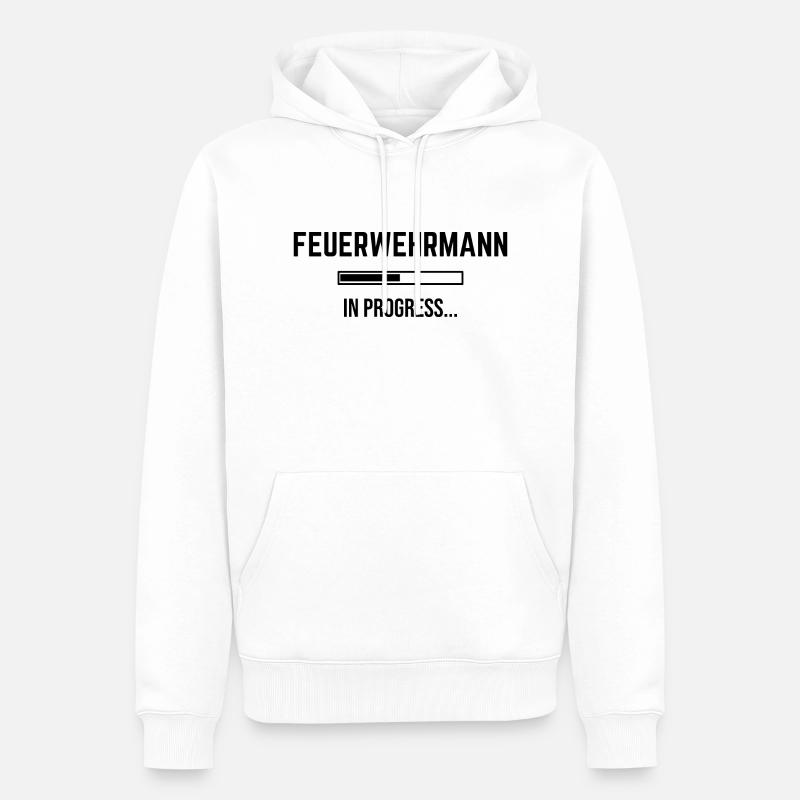 Pompier en devenir - Sweat à capuche Premium bio Homme - blanc