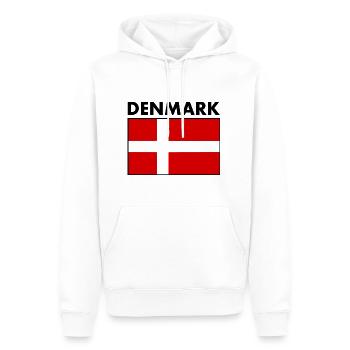 Danemark - Sweat à capuche Premium bio Homme - blanc - Devant - Nico (187cm)