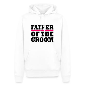 Father of the groom - Männer Premium Bio Hoodie - Weiß - Vorne - Nico (187cm)