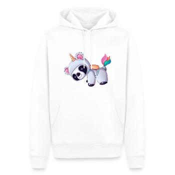 Astronaut Unicorn Koala - Men’s Premium Organic Hoodie - white - Front - Nico (187cm)