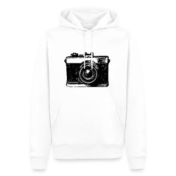 Kamera Fotograf Fotografieren - Männer Premium Bio Hoodie - Weiß - Vorne - Nico (187cm)