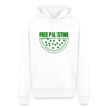 Free palestine wassermelone melone - Männer Premium Bio Hoodie - Weiß - Vorne - Nico (187cm)