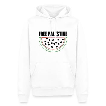 Free palestine Wassermelone Melone - Männer Premium Bio Hoodie - Weiß - Vorne - Nico (187cm)